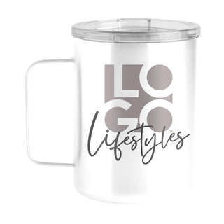 Logo Lifestyles 15oz White Stainless Mug