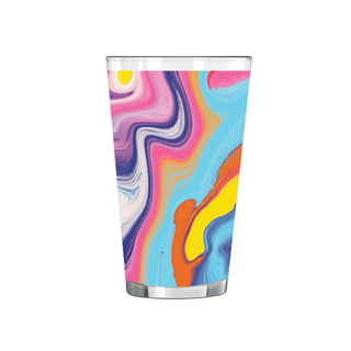 Pastel Swirl Pint Glass