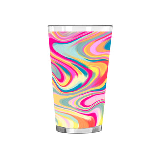 Rainbow Swirl Pint Glass