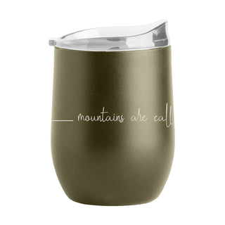 Mountains Are Calling Wine Tumbler