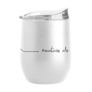 Mountains Are Calling Wine Tumbler