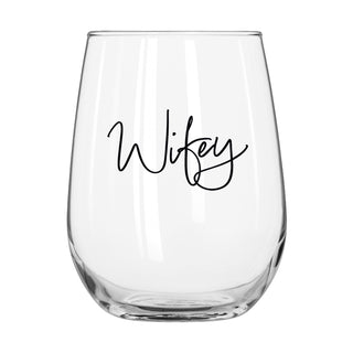 Wifey Stemless Wine Glass