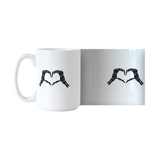 Skeleton Heart Hands Mug