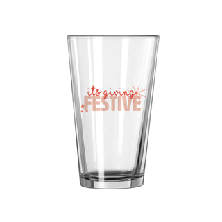 Festive Pint Glass