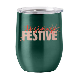 Festive Stainless Wine Tumbler