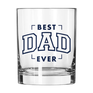 Best Dad Ever Rocks Glass