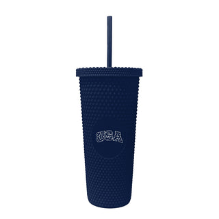 USA 24oz Studded Plastic Tumbler - Navy