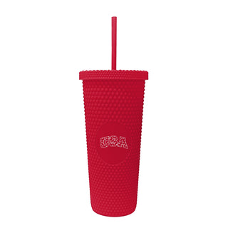 USA 24oz Studded Plastic Tumbler - Red