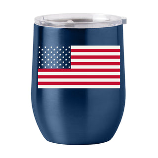 American Flag Wine Tumbler - Navy