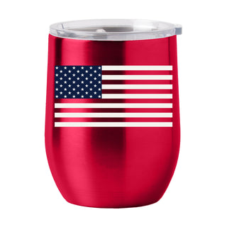 American Flag Wine Tumbler - Red