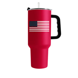 American Flag 40oz Tumbler - Red